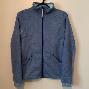 Ivivva by Lululemon Huddle & Cuddle Girls Peppered Blue Jacket Size 12